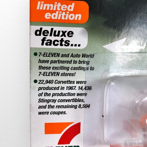 Auto World x 7-Eleven 2012 Dodge Viper & 1967 Chevy Corvette, set of 2! - Picture 8 of 8